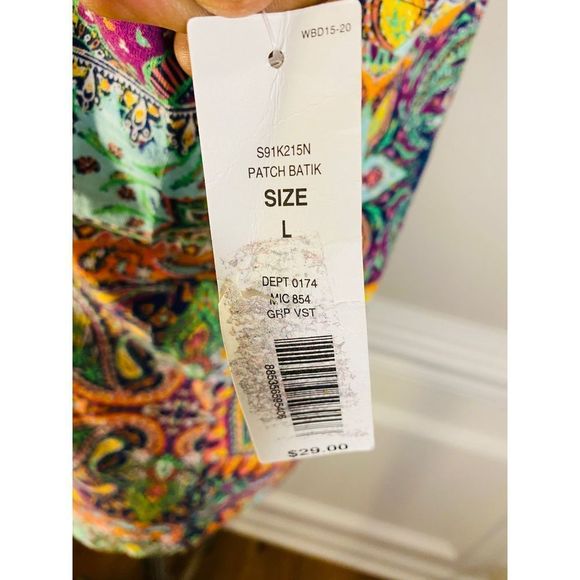 STUNNING! Ladies PATCH BATIK pullover top(90) - Picture 5 of 10